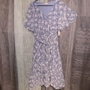 SO Blue floral dress sz XL